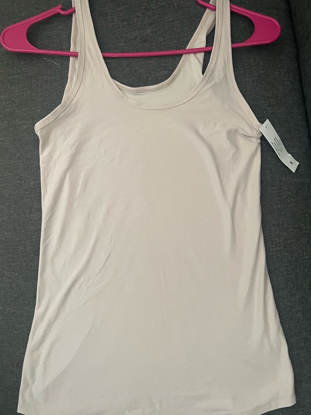 No Boundaries Women's Scoop Neck Tank Top - Cream